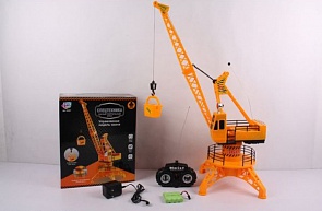 Радиоуправляемый строительный кран на аккумуляторе со световыми эффектами (Joy Toy, K339-H08009sim)